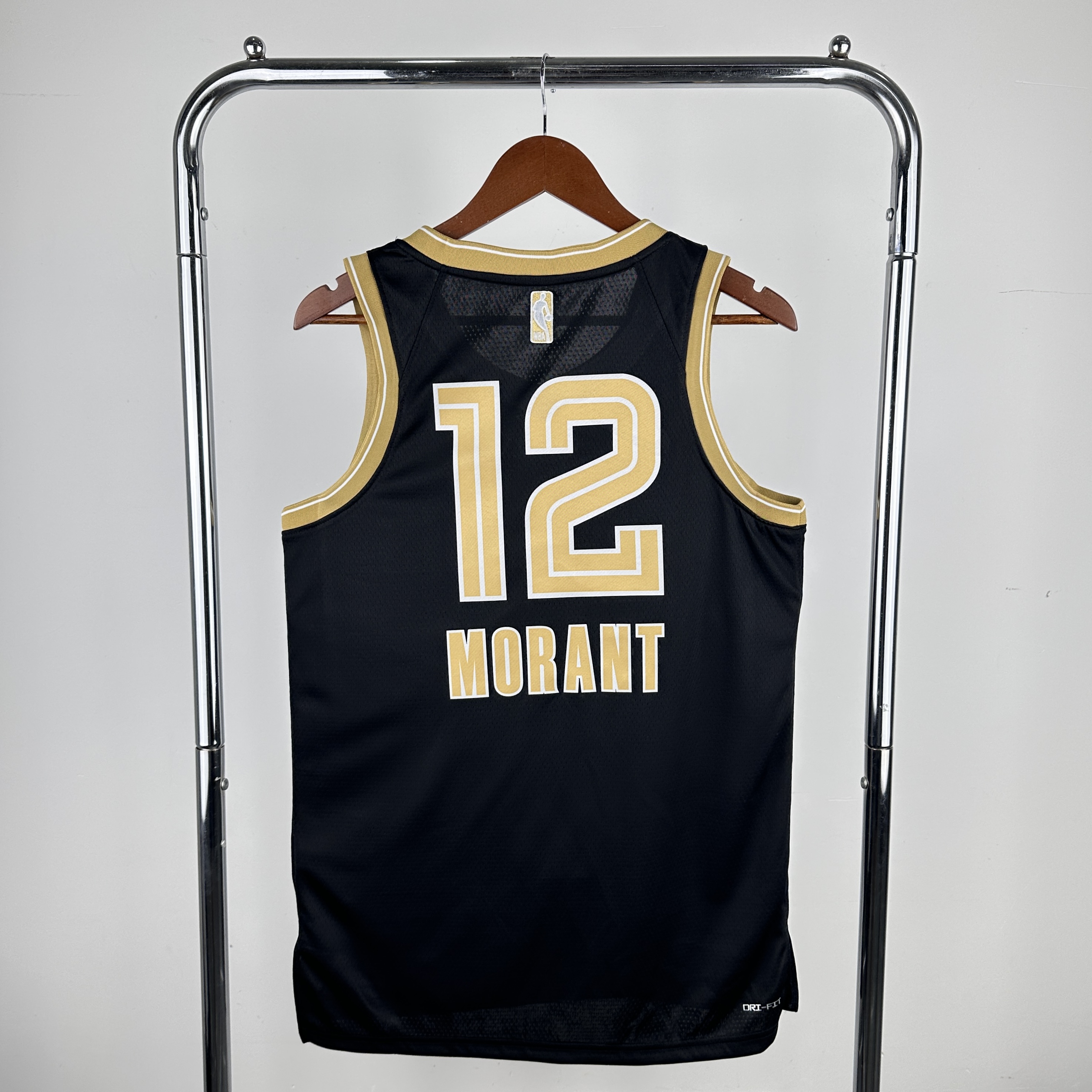 Men Memphis Grizzlies #12 Morant Black Seasons Glory Edition Nike 2024 NBA Jersey->memphis grizzlies->NBA Jersey